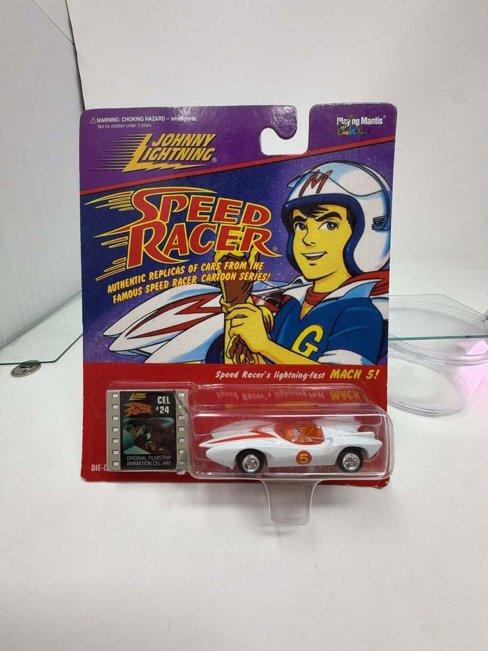 Johnny Lightning Speed Racer Mach 5 Die-Cast Car with Cel #24